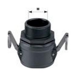 ACOPLE HEMBRA ROSCA MACHO 3/4 - 1/2 PLASTICO