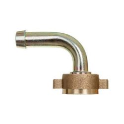 RACOR CURVO 1/2 COMPLETO 8MM CON TUERCA ALETAS