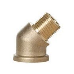 CODO 45º M-H 3/8" LATON