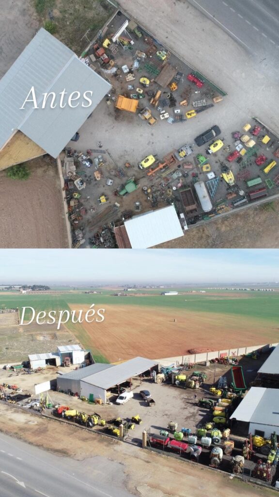 Antes y después de la ampliación de las instalaciones de Antonio Vargas en 2023